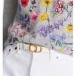 Dior CD Unisex 30 Montaigne Reversible Belt Blue White Smooth Calfskin 20 MM Width - Bild 9