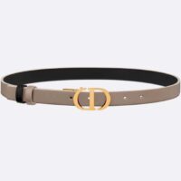 Dior CD Unisex 30 Montaigne Reversible Belt Hazelnut Black Smooth Calfskin 20 MM Width (1)