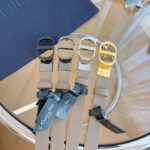 Dior CD Unisex 30 Montaigne Reversible Belt Hazelnut Black Smooth Calfskin 20 MM Width - immagine 10