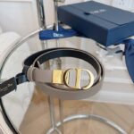 Dior CD Unisex 30 Montaigne Reversible Belt Hazelnut Black Smooth Calfskin 20 MM Width - immagine 6