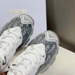 Dior CD Unisex Dior Vibe Sneaker Gray Dior Oblique Technical Fabric Transparent Rubber - Image 8