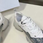 Dior CD Unisex Dior Vibe Sneaker Gray Dior Oblique Technical Fabric Transparent Rubber - Image 10