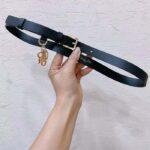 Dior CD Unisex Miss Dior Belt Black Smooth Calfskin 20 MM Width - Imagen 4
