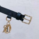 Dior CD Unisex Miss Dior Belt Black Smooth Calfskin 20 MM Width - Imagen 7