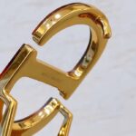 Dior Unisex CD 30 Montaigne Belt Black Smooth Calfskin Leather Brown Tortoiseshell-Effect Resin – Image 7