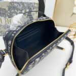 Dior Unisex CD 30 Montaigne Box Bag Blue Multicolor Dior Oblique Jacquard - Image 8