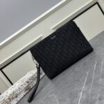 Dior Unisex CD A5 Pouch Black Dior Oblique Jacquard – Bild 2