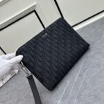 Dior Unisex CD A5 Pouch Black Dior Oblique Jacquard – Bild 4