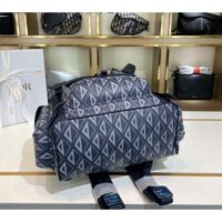 Dior Unisex CD Hit The Road Backpack Navy Blue CD Diamond Canvas (5)