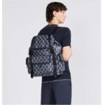 Dior Unisex CD Hit The Road Backpack Navy Blue CD Diamond Canvas - immagine 11