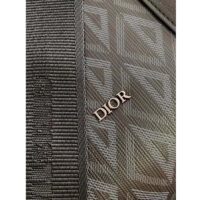 Dior Unisex CD Lingot 50 Bag Black CD Diamond Canvas (8)