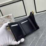 Dior Unisex CD Saddle 5-Gusset Card Holder Blue Dior Oblique Jacquard - immagine 7