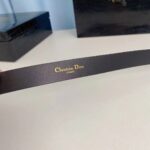 Dior Unisex CD Saddle Belt Black Ultrasmooth Calfskin 20 MM Width - immagine 8