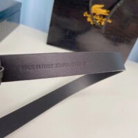 Dior Unisex CD Saddle Belt Black Ultrasmooth Calfskin 20 MM Width (8)
