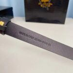 Dior Unisex CD Saddle Belt Black Ultrasmooth Calfskin 20 MM Width - immagine 7