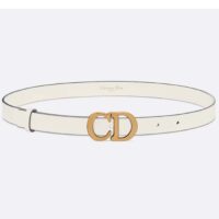 Dior Unisex CD Saddle Belt Latte Ultrasoft Calfskin 20 MM Width (3)