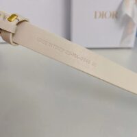 Dior Unisex CD Saddle Belt Latte Ultrasoft Calfskin 20 MM Width (3)