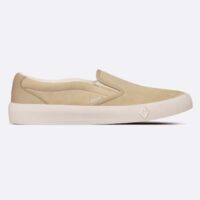 Dior Unisex CD Shoes B101 Slip-On Sneaker Beige Suede Smooth Calfskin (11)