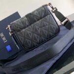 Dior Unisex Mini Hit The Road Bag Black CD Diamond Canvas - Image 3