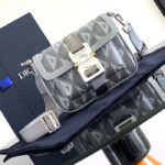 Dior Unisex Mini Hit The Road Bag Gray CD Diamond Canvas – Image 2