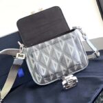 Dior Unisex Mini Hit The Road Bag Gray CD Diamond Canvas – Image 5