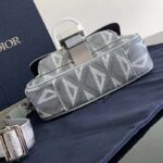 Dior Unisex Mini Hit The Road Bag Gray CD Diamond Canvas – Image 4