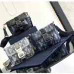 Dior Unisex Mini Hit The Road Bag Gray CD Diamond Canvas – Image 11