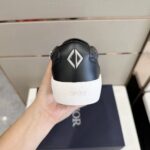 Dior Unisex Shoes B101 Slip-On Sneaker Black CD Diamond Canvas Smooth Calfskin - Bild 8