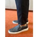 Dior Unisex Shoes B101 Slip-On Sneaker Black CD Diamond Canvas Smooth Calfskin - Bild 11