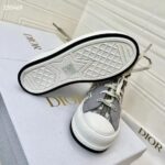 Dior Unisex Shoes CD Walk'N'Dior Sneaker Gray Dior Oblique Technical Mesh Calfskin - Bild 7