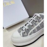 Dior Unisex Shoes CD Walk'N'Dior Sneaker Stone Gray Dior Oblique Embroidered Cotton – Bild 10
