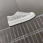Dior Unisex Shoes CD Walk'N'Dior Sneaker Stone Gray Dior Oblique Embroidered Cotton – Bild 2