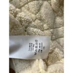 Dior Women CD Cannage Jacket White Technical Wool Cashmere Knit Horn Buttons - Bild 10