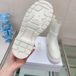 Dior Women CD Dior Empreinte Ankle Boot White Calfskin Rubber – Image 10