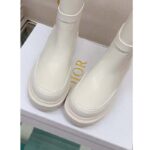Dior Women CD Dior Empreinte Ankle Boot White Calfskin Rubber – Image 5