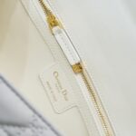 Dior Women CD Large Dior Caro Bag Stone Ivory Supple Cannage Calfskin – Image 10