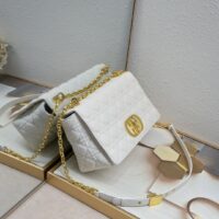 Dior Women CD Large Dior Caro Bag Stone Ivory Supple Cannage Calfskin (1)