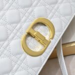 Dior Women CD Large Dior Caro Bag Stone Ivory Supple Cannage Calfskin – Image 8