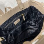 Dior Women CD Large Dior Toujours Bag Powder Beige Macrocannage Calfskin - Image 9