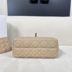Dior Women CD Large Dior Toujours Bag Powder Beige Macrocannage Calfskin - Image 6