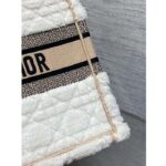 Dior Women CD Medium Book Tote Ice Cannage Shearling Christian Dior Paris Signature - immagine 8