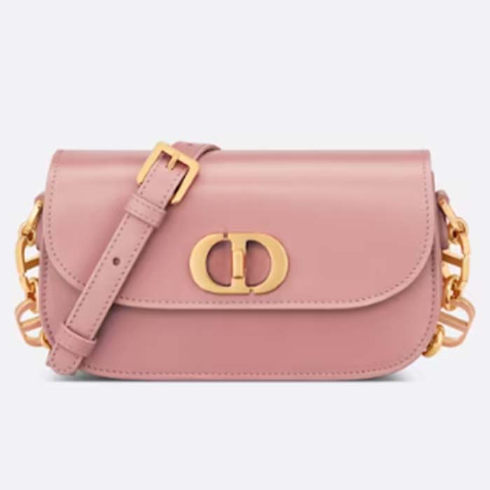 Dior Women CD Small 30 Montaigne Avenue Bag Antique Pink Box Calfskin