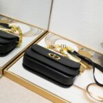 Dior Women CD Small 30 Montaigne Avenue Bag Black Box Calfskin - Image 6