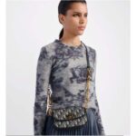 Dior Women CD Small 30 Montaigne Avenue Bag Blue Dior Oblique Jacquard - Image 12