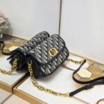 Dior Women CD Small 30 Montaigne Avenue Bag Blue Dior Oblique Jacquard - Image 3