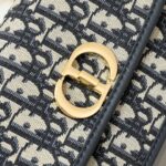 Dior Women CD Small 30 Montaigne Avenue Bag Blue Dior Oblique Jacquard - Image 9