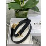 Dior Women Saddle Bag Strap Black Grained Calfskin CD Signature Interior Back Pocket - Image 10