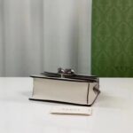 Gucci GG Women Dionysus Mini Top Handle Bag White Leather Crystal Hardware Tiger Head Closure - Image 7