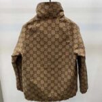 Gucci Men Reversible Poplin Jacket Black Polyester Piping Green Red Beige Ebony GG Canvas – Image 3