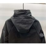 Gucci Men Reversible Poplin Jacket Black Polyester Piping Green Red Beige Ebony GG Canvas – Image 8